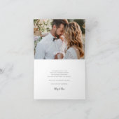 Klassisches Foto für Kalligrafie Dankeskarte (Innenseite)