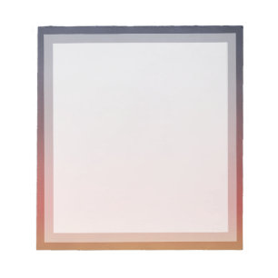 Klassisches Foto für Schlichte Orange-Sonnenunterg Notizblock