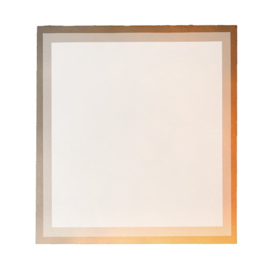 Klassisches Foto für Schlichte Orange-Sonnenunterg Notizblock (Vorderseite)