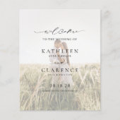 Klassisches Foto Hochzeitsprogramm (Vorderseite)