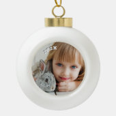 Klassisches Foto Keepake Ball Ornament (Vorderseite)