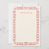 Klassisches Foto mit helllackierten Rahmen Feiertagskarte (Rückseite)