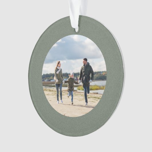 Klassisches Foto Ornament (Vorderseite)