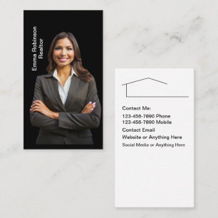 Klassisches Foto Real Anwesen Business Cards Visitenkarte