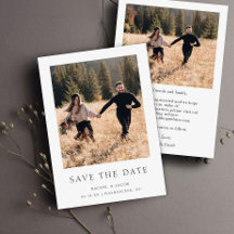 Klassisches Foto Save the Date