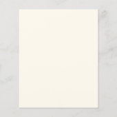 Klassisches Foto Save the Date Einladung Flyer (Hinten)