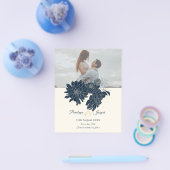 Klassisches Foto Save the Date Einladung Flyer (Einzeln)