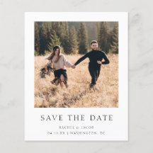 Klassisches Foto Save the Date