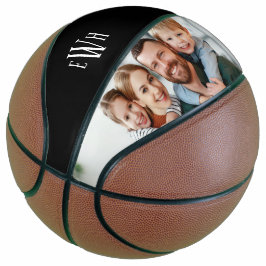 Klassisches Foto und Monogramm Basketball