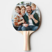 Klassisches Foto und Monogramm Tischtennis Schläger (Rückseite)