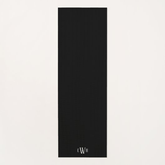 Klassisches Foto und Monogramm Yogamatte (Vorderseite)