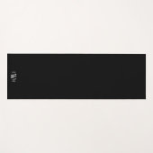 Klassisches Foto und Monogramm Yogamatte (Vorderseite (Horizontal))