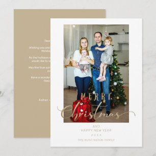 Klassisches Foto Weihnachten Whimsical Schrift Zit