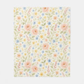 Klassisches französisches Blumenmuster des Shabby  Fleecedecke (Vorderseite)