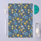 Klassisches französisches Blumenmuster des Shabby  Seidenpapier (Handwerk)