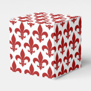 Klassisches französisches Fleur-de-lis-Muster Geschenkschachtel