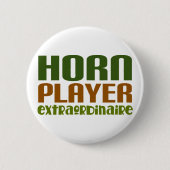 Klassisches französisches Horn extraordinaire Button (Vorderseite)
