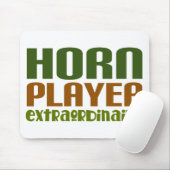 Klassisches französisches Horn extraordinaire Mousepad (Mit Mouse)