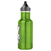 Klassisches Friedenshand-Symbol-Icon Edelstahlflasche (Rechts)