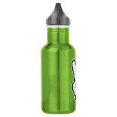 Klassisches Friedenshand-Symbol-Icon Edelstahlflasche (Links)