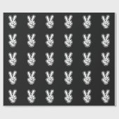 Klassisches Friedenshand-Symbol-Icon Geschenkpapier (Flach)