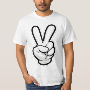 Klassisches Friedenshand-Symbol-Icon T-Shirt