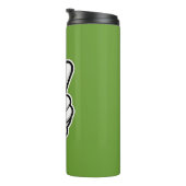 Klassisches Friedenshand-Symbol-Icon Thermosbecher (Nach rechts gedreht)