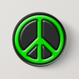 Klassisches Friedenszeichen Button