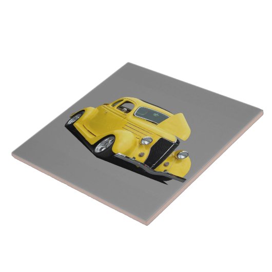 Klassisches Frisierte Auto Fliese (Seite)