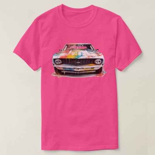 Klassisches Frisierte Auto T-Shirt (Design vorne)