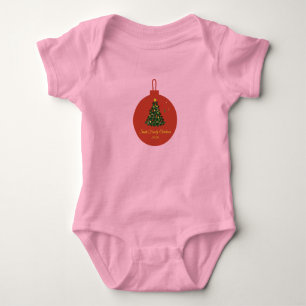 Klassisches Frohe Weihnachten Baby Strampler