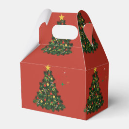 Klassisches Frohe Weihnachten Geschenkschachtel