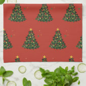 Klassisches Frohe Weihnachten Geschirrtuch (Gefaltet)