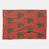 Klassisches Frohe Weihnachten Geschirrtuch (Horizontal)