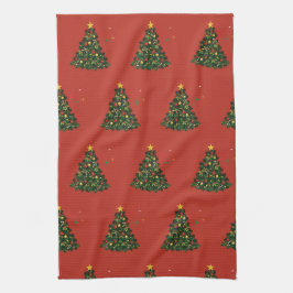 Klassisches Frohe Weihnachten Geschirrtuch