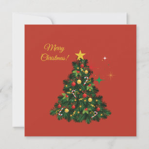 Klassisches Frohe Weihnachten Karte