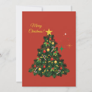 Klassisches Frohe Weihnachten Karte