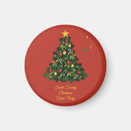 Klassisches Frohe Weihnachten Magnet