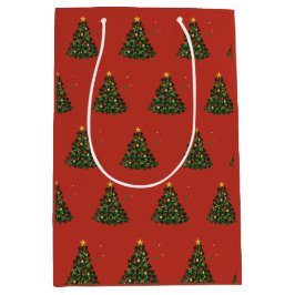 Klassisches Frohe Weihnachten Mittlere Geschenktüte