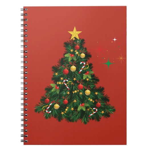 Klassisches Frohe Weihnachten Notizblock (Vorderseite)