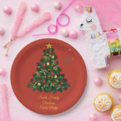 Klassisches Frohe Weihnachten Pappteller (Party)