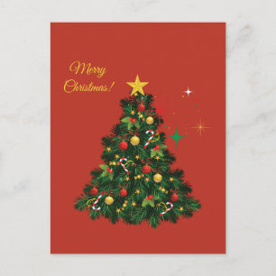 Klassisches Frohe Weihnachten Postkarte