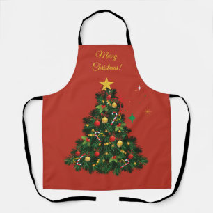 Klassisches Frohe Weihnachten Schürze