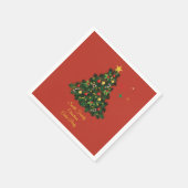 Klassisches Frohe Weihnachten Serviette (Ecke)
