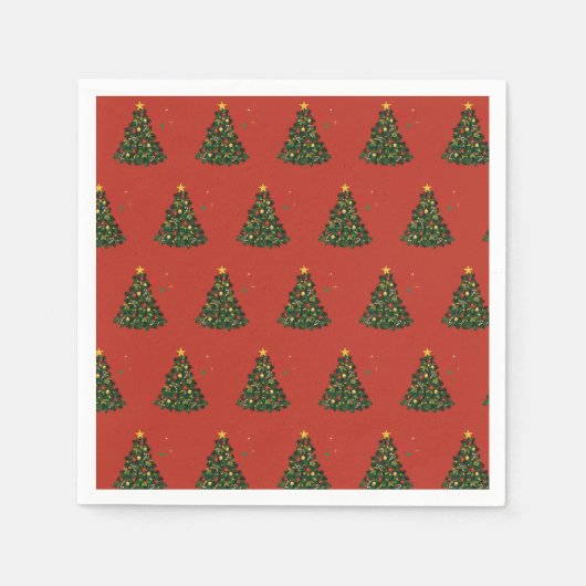 Klassisches Frohe Weihnachten Serviette (Vorderseite)
