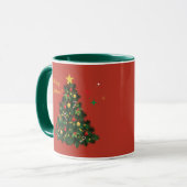 Klassisches Frohe Weihnachten Tasse (Vorderseite Links)