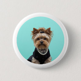 Klassisches Frühstücksposter Yorkshire Terrier Yor Button