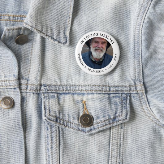 Klassisches Funeralien-Andenken Button (Beispiel)