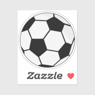 Klassisches Fußballgrafik Traditioneller Sportfan Aufkleber