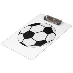 Klassisches Fußballgrafik Traditioneller Sportfan Klemmbrett